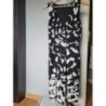 Robe noire habillée imprimé géométrique Taiille S/M