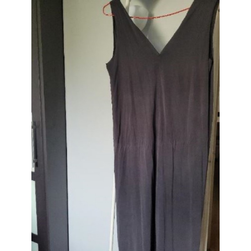 Robe longue Mango grise fluide taille S