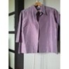 Chemise en 100% soie mauve taille 42