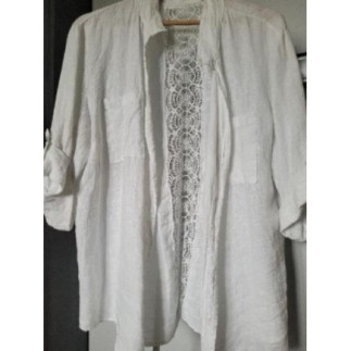 Chemise blanche brodée...