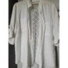 Chemise blanche brodée seule / sur maillot ou survente taille 40