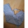 Pantacourt ZARA neuf rayures bleues taille S/M