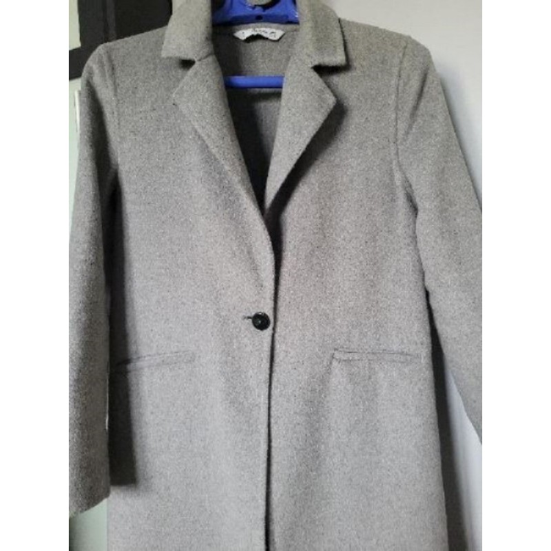 Manteau gris lainage fin MANGO taille S/M