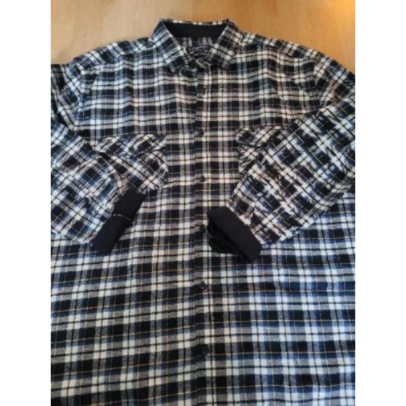 Chemise ou surchemise carreaux bleue mixte taille L