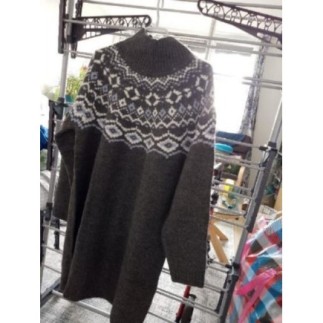 Robe en maille imprimé...