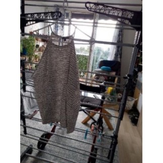 Débardeur rayé noir et blanc