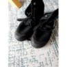 Bottines noires en toile taille 39