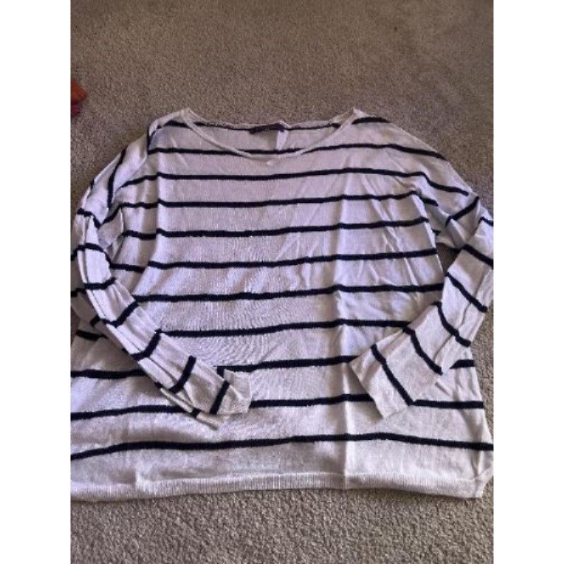 Pull fin Violetta Mango marinière L