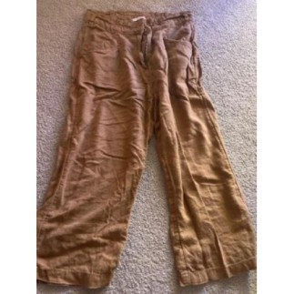 Pantalon large lin Camaïeu 38