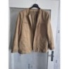 Veste peau de pêche beige taille 46