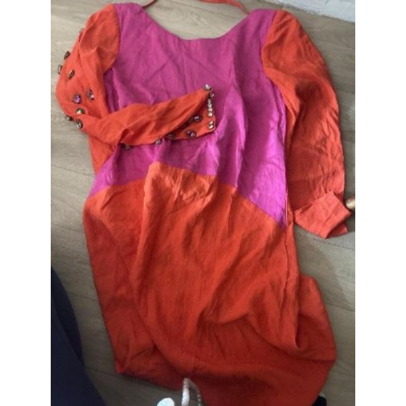 Robe rose et orange Mage taille 2 (38) 