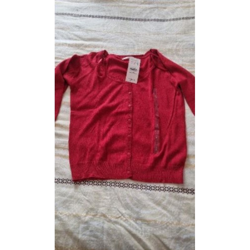 Gilet camaïeu T2 bordeaux 