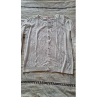 Gilet blanc camaïeu TS