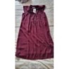 Robe camaïeu bordeaux T38