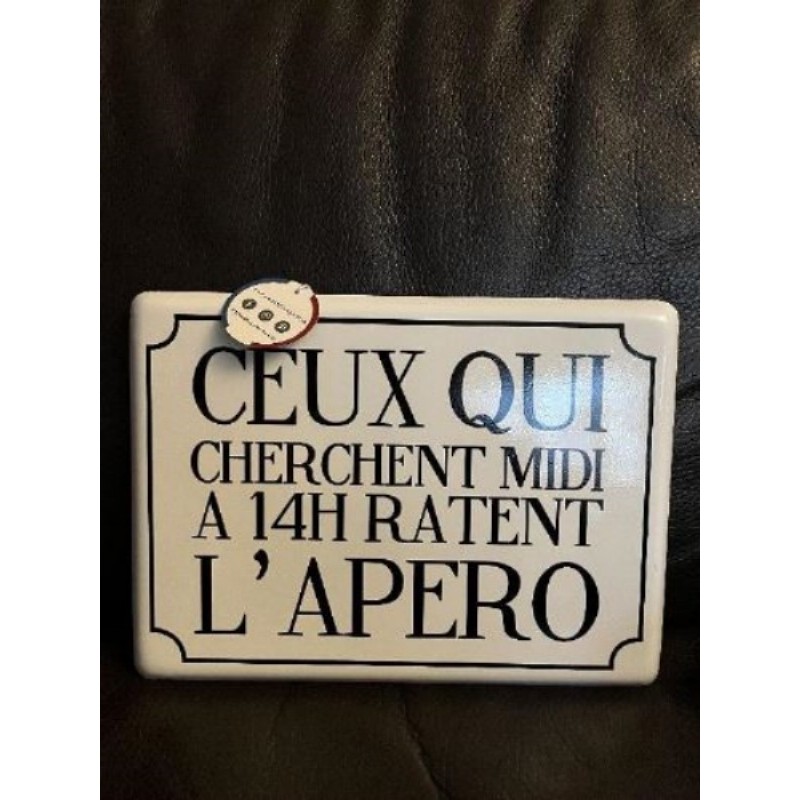 Tableau métal humour apéro