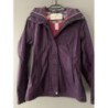 Coupe vent imperméable violet capuche avec carreaux multicolore Quechua taille S
