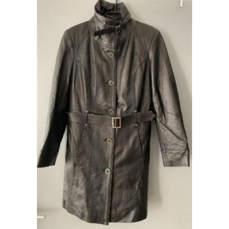 Manteau veste longue en cuir Yepalin YPL taille M