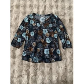 Blouse manches 3/4 noir...