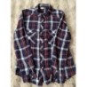 Chemise à carreaux bleu blanche rouge femme Pimkie taille L