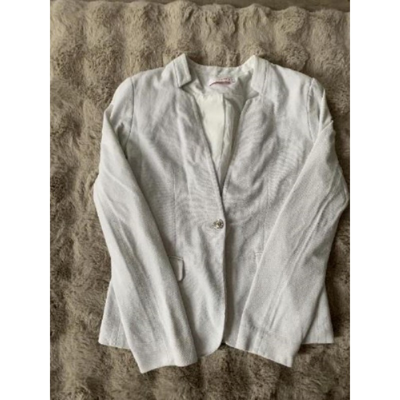 Veste blanche femme Camaïeu taille 36