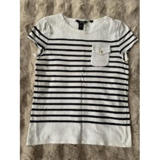 TEE shirt marinière noir et...