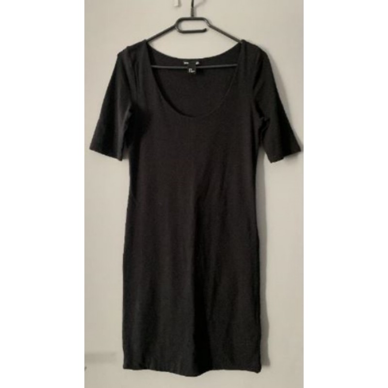 Robe noire manches courtes H&M taille S