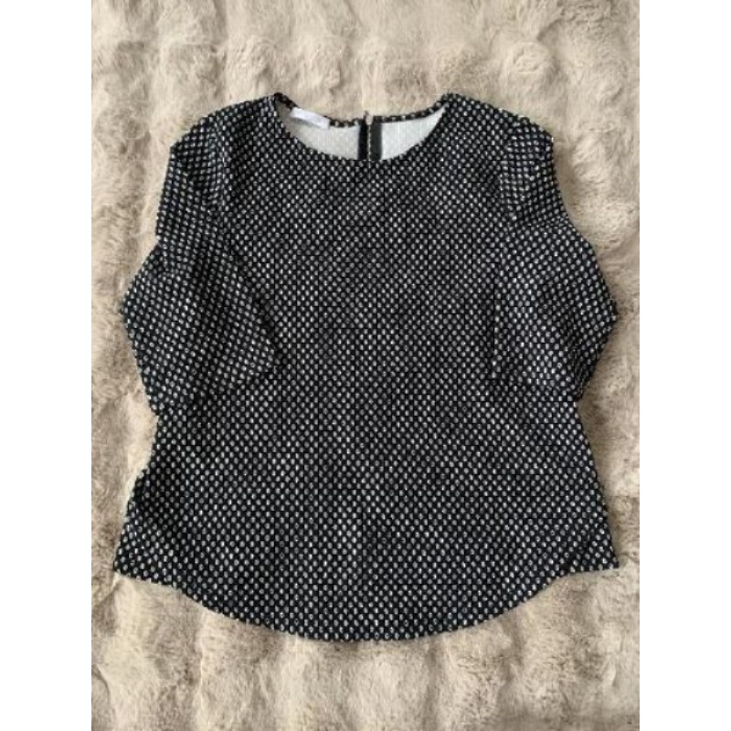 Blouse manches courtes noire et blanche promod taille L