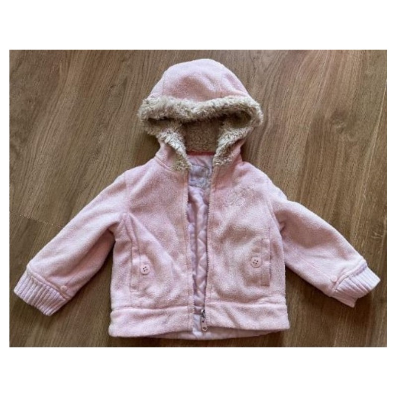 Blouson rose Zara 12-18 mois