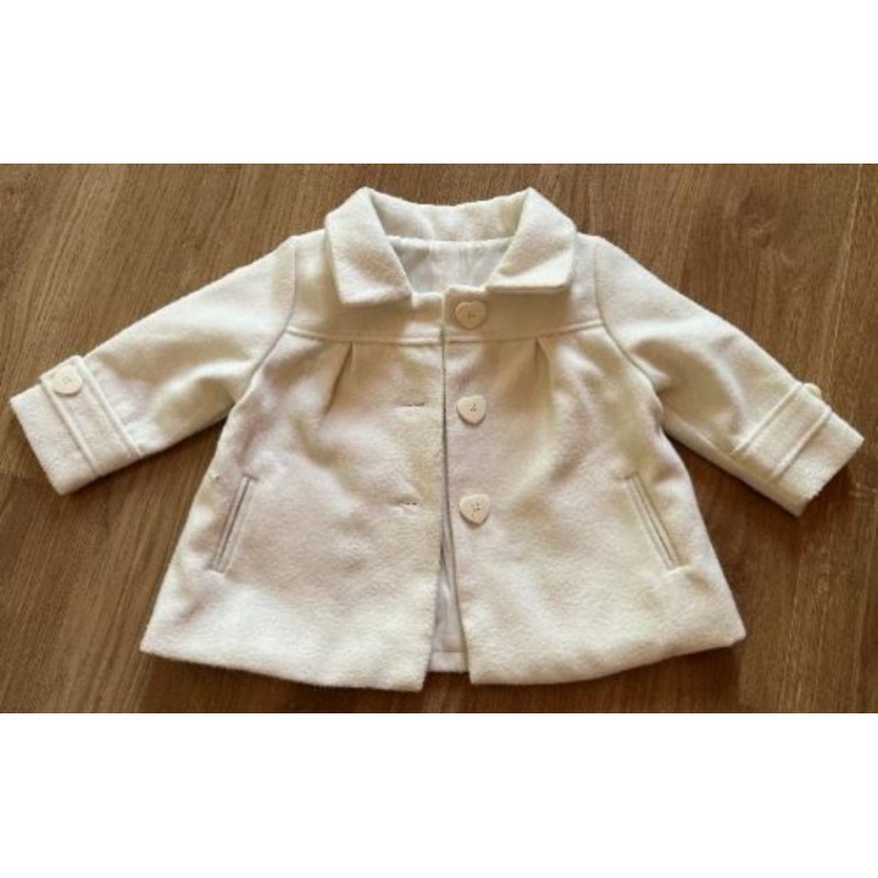 Blouson blanc 9-12 mois
