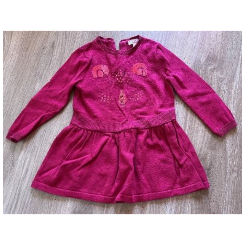 Robe rouge DPAM 2 ans
