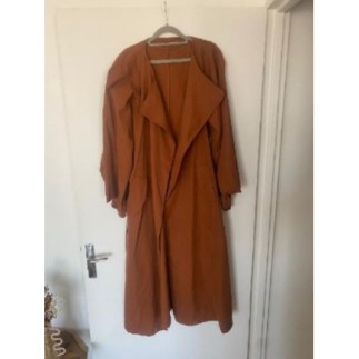 Longue veste marron 