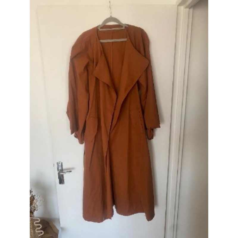 Longue veste marron 