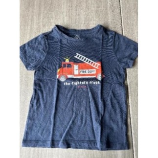 T shirt bleu pompiers 