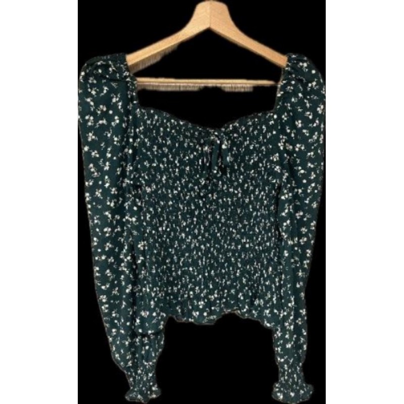 Top manches longues vert et blanc SHEIN taille L