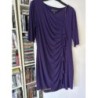 Robe ok taille aubergine neuve 40/42