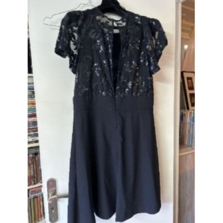 Robe cérémonie bleue et strass 123 taille 42 