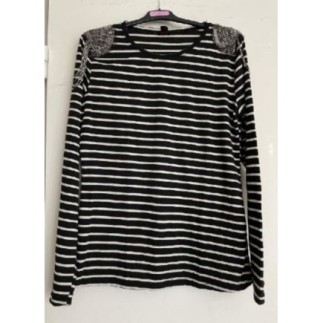 Haut rayé à épaulettes avec...