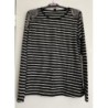Haut rayé à épaulettes avec perles Taille L
