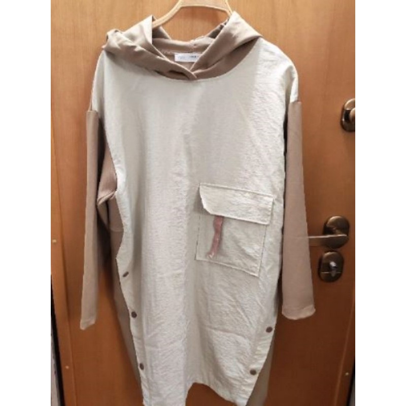 Robe à capuche beige Zara 13/14ans neuve 