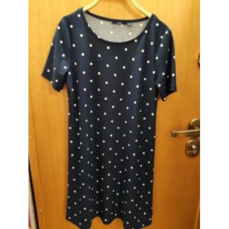 Robe droite  bleu marine à...