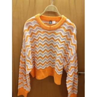 Pull tricot rose orange H&M...