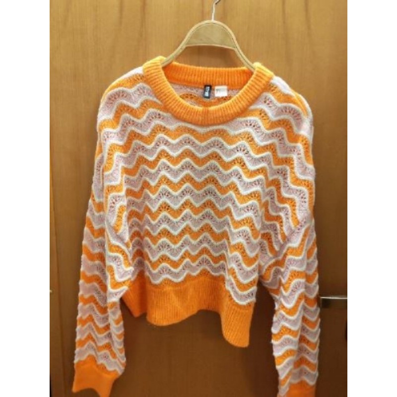 Pull tricot rose orange H&M très bon état   S 