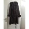 Manteau marron fourrure Giovanni T40