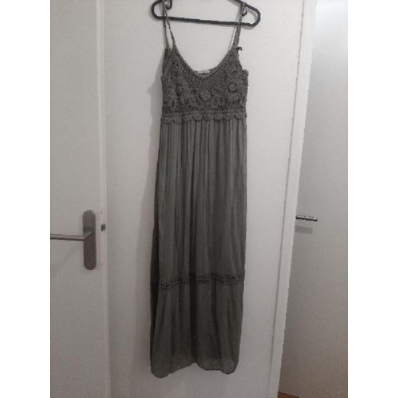 Robe à bretelles Kaki