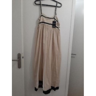 Robe longue beige QU STYLE