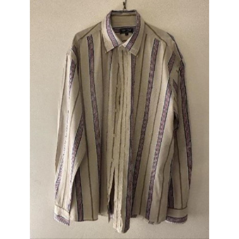 Chemise homme à rayures manches longues - EDEN PARK - Taille XXL 