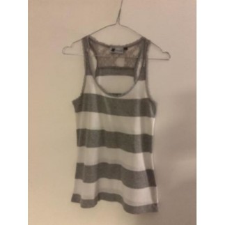 Débardeur femme rayé gris...