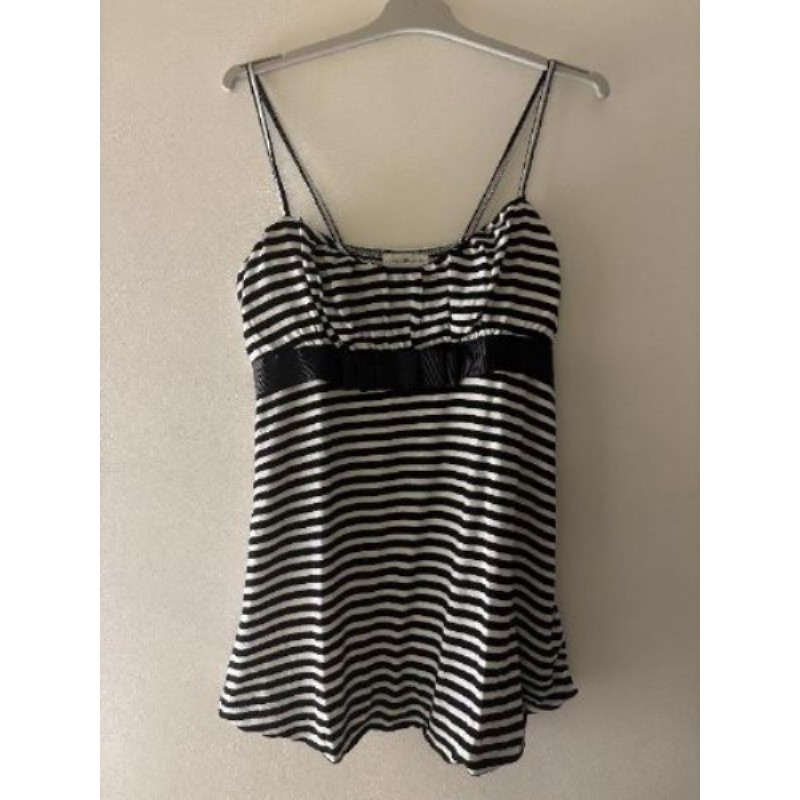 Haut femme à bretelles - rayé noir et blanc - Cache-Chache - Taille 40