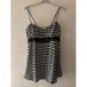 Haut femme à bretelles - rayé noir et blanc - Cache-Chache - Taille 40