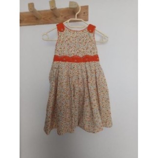 Robe fille orange 